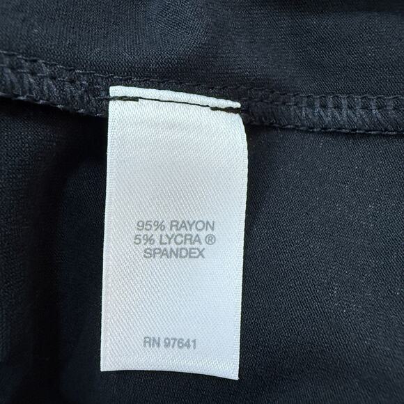 New J Jill Wearever Collection Black Knit Shift Dress Small Pintuck Pleating - Picture 10 of 13